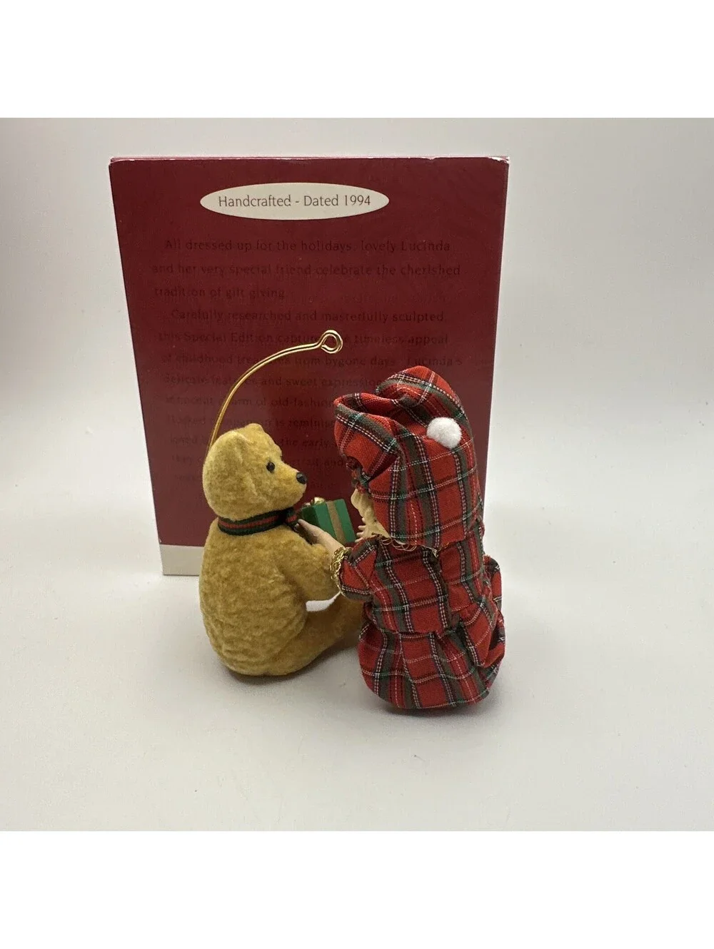 Hallmark Keepsake Ornament Lucinda and Teddy 1994 Ornament Special Edition w Box